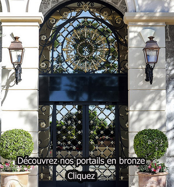 portails sur mesure en bronze