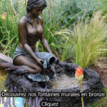 sculpture en bronze fontaine de bassin extérieur