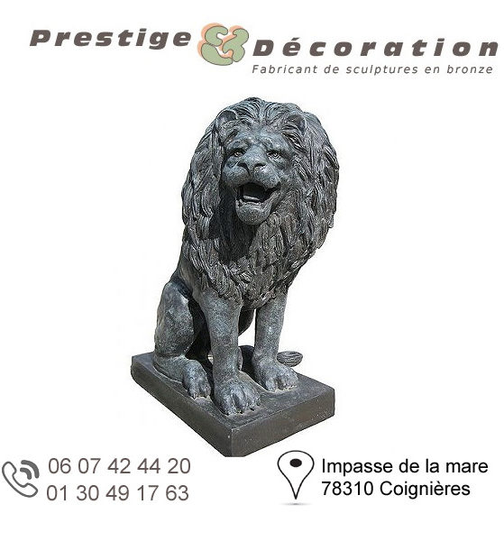 sculpture bronze lion