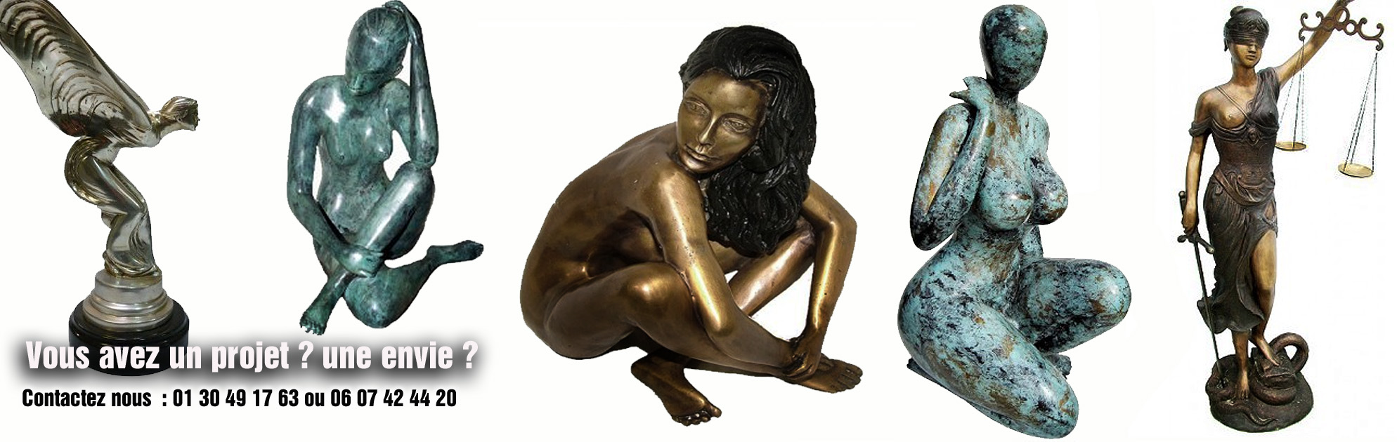 sculptures bronze femmes